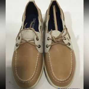 NEW!! Women’s Sperry Top-Sider Bluefish Boat Shoe Linen/Oat Size 8M